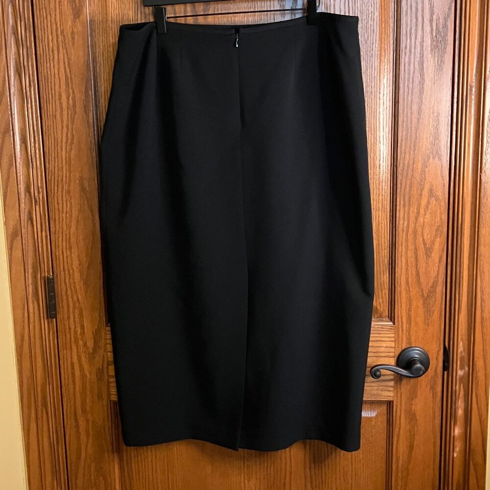Kasper Black Maxi Pencil Skirt Size 16 - Picture 2 of 5